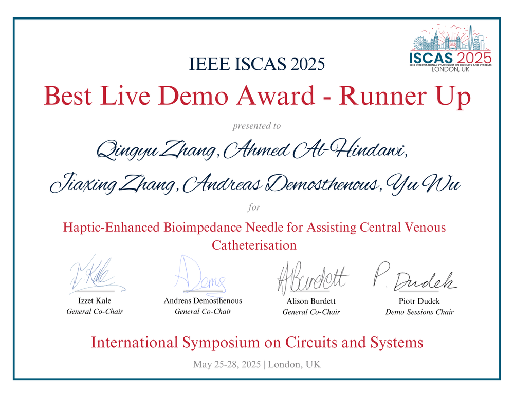 ISCAS 2025 Best Demo Award